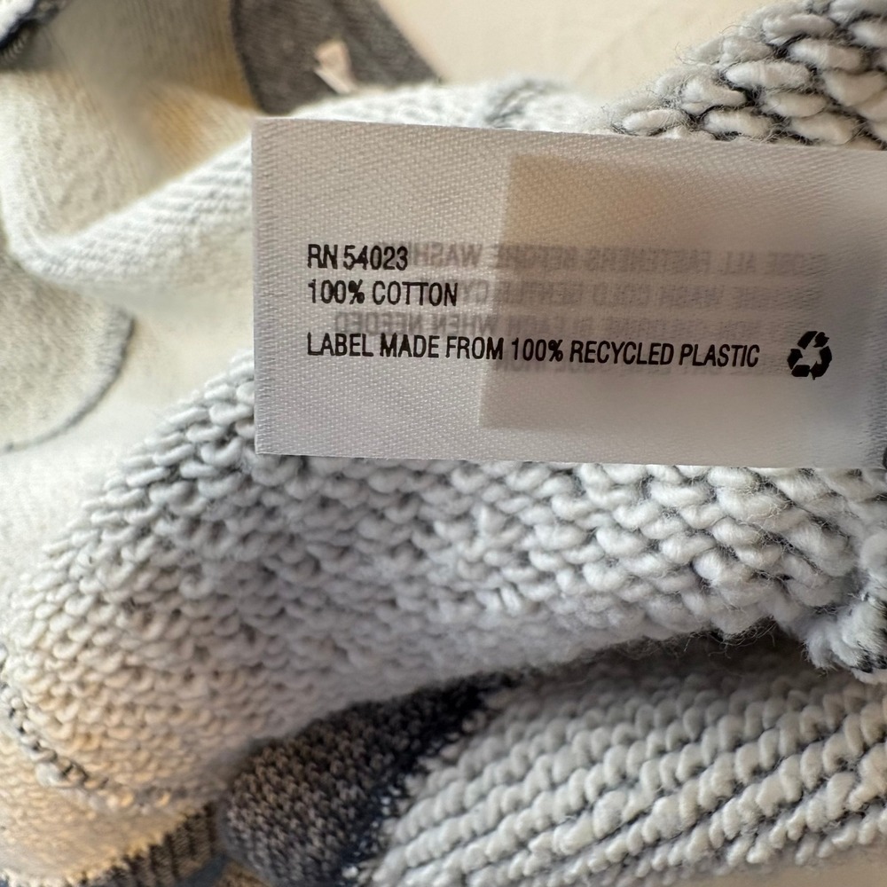 Gap Designed & Crafted Womens Grey Cotton Knit Moto Jacket Asymmetrical Zip XS - Picture 5 of 10
